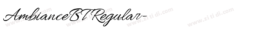AmbianceBT Regular字体转换